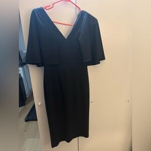 Black midi dress